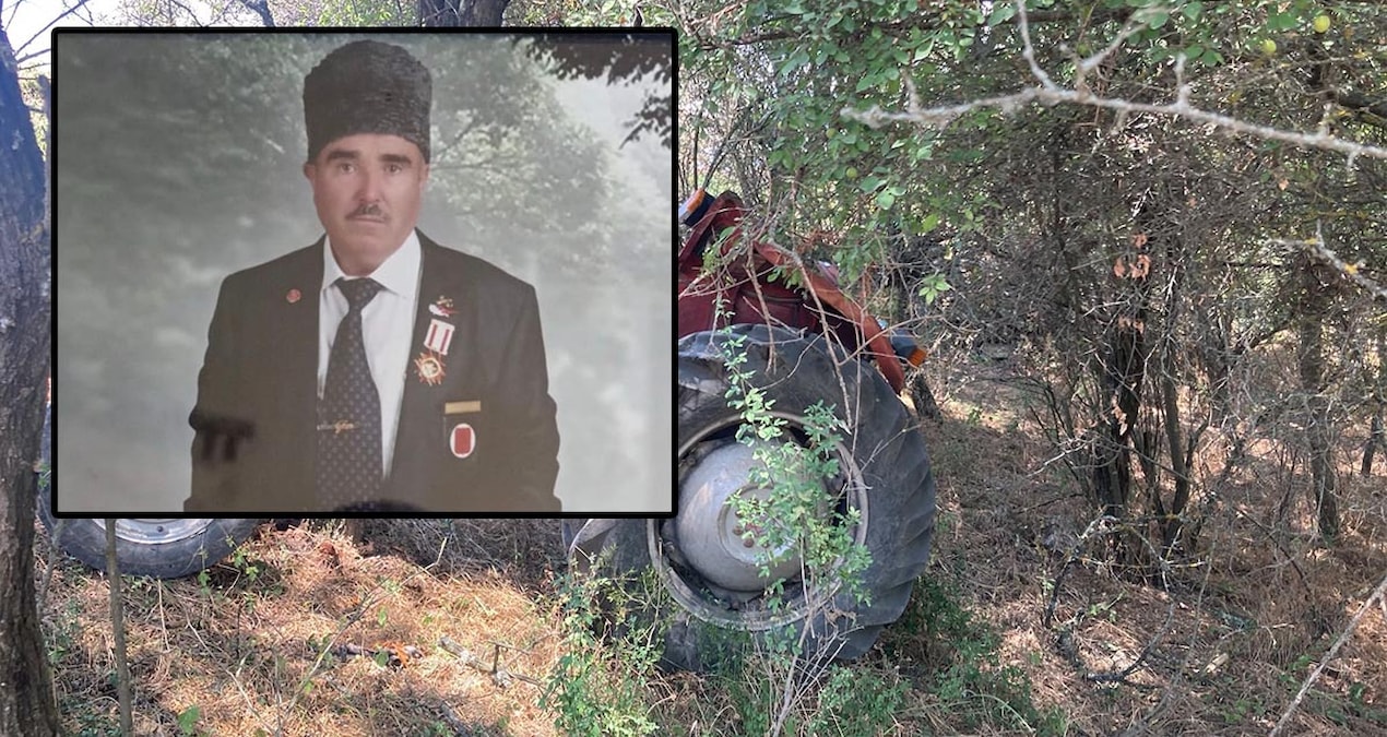 Kıbrıs Gazisi traktörün altında kalarak hayatını kaybetti